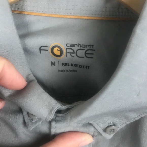 Carhartt Force Button Down Shirt Relaxed Fit M - Picture 4 of 6